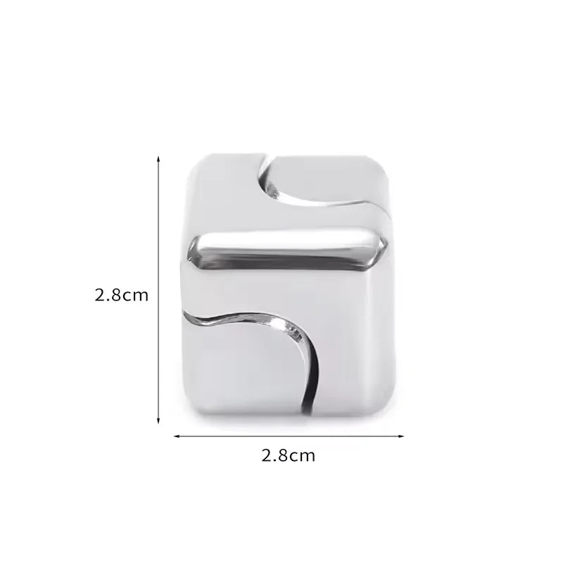 Metalowa Kostka Spinner – Fidget 3D Gyro Antystresowy dla Dorosłych