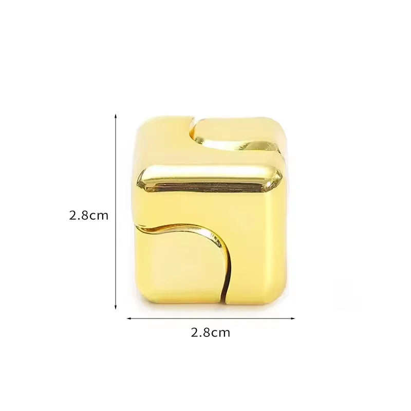 Metalowa Kostka Spinner – Fidget 3D Gyro Antystresowy dla Dorosłych