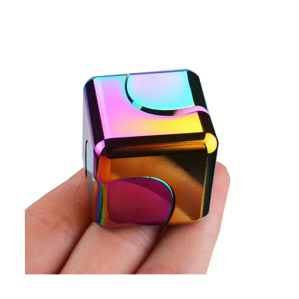 Metalowa Kostka Spinner – Fidget 3D Gyro Antystresowy dla Dorosłych