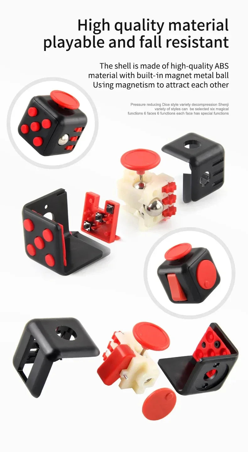 Magiczna Kostka Antystresowa – Fidget Dice dla Dzieci i Dorosłych